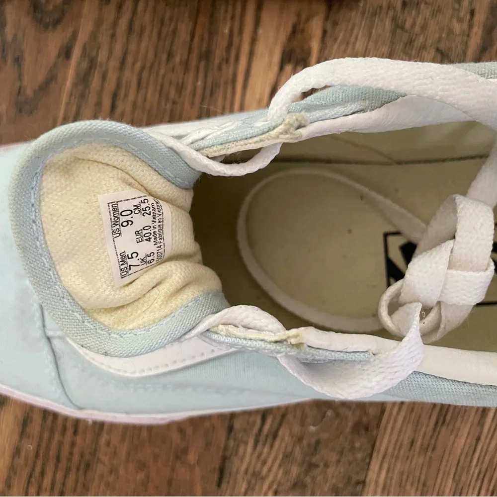 Vans Old Skool Stacked Platform Shoe Pastel Baby Blue Womens 9 US - Picture 4 of 5